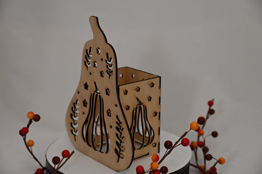 Butternut Squash Shadow Light- Candle Holder