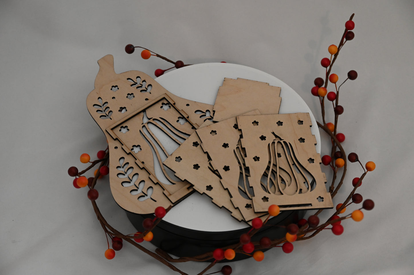 Butternut Squash Shadow Light- Candle Holder