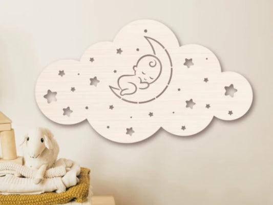 Nursery cloud wall décor