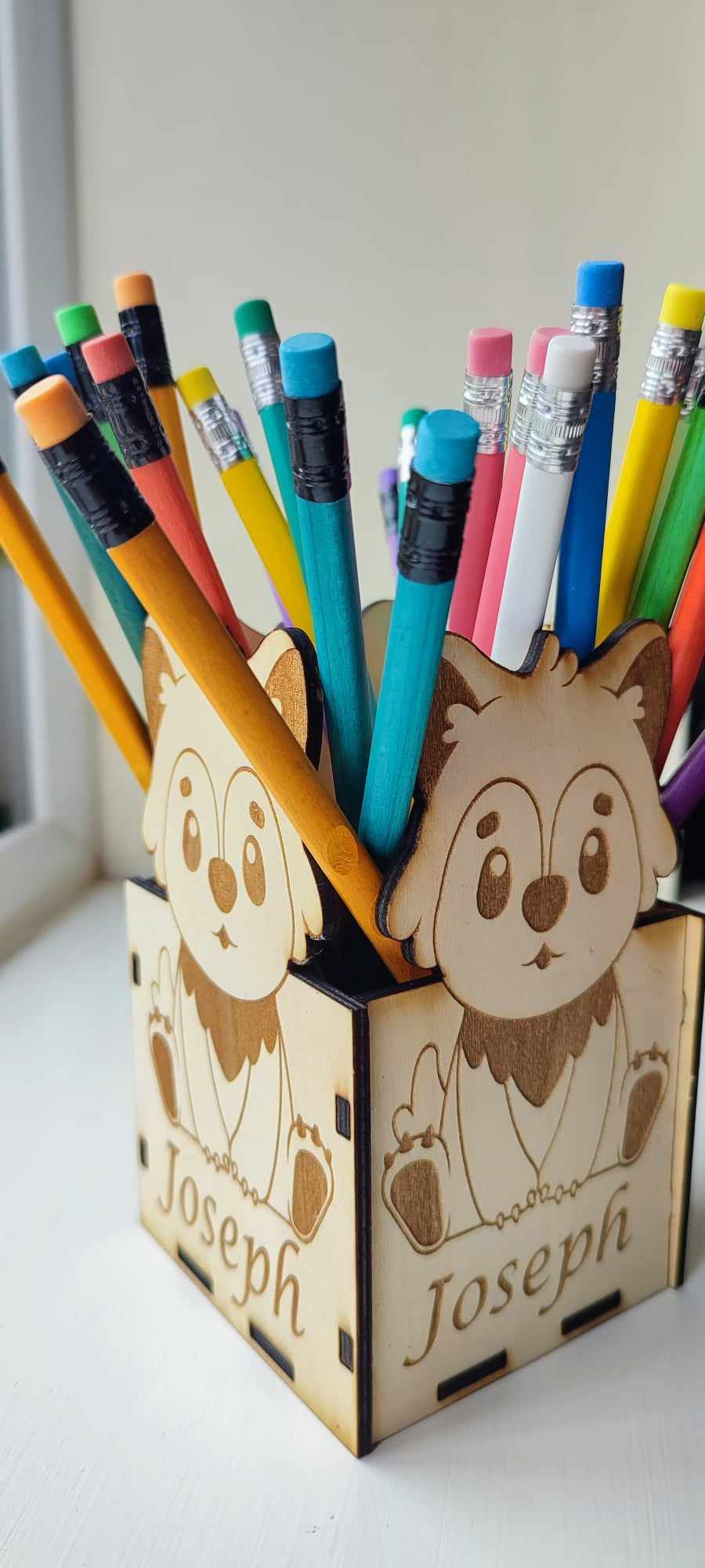 Animal themed pencil pot