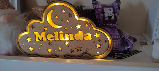 Personalised Cloud Night Light