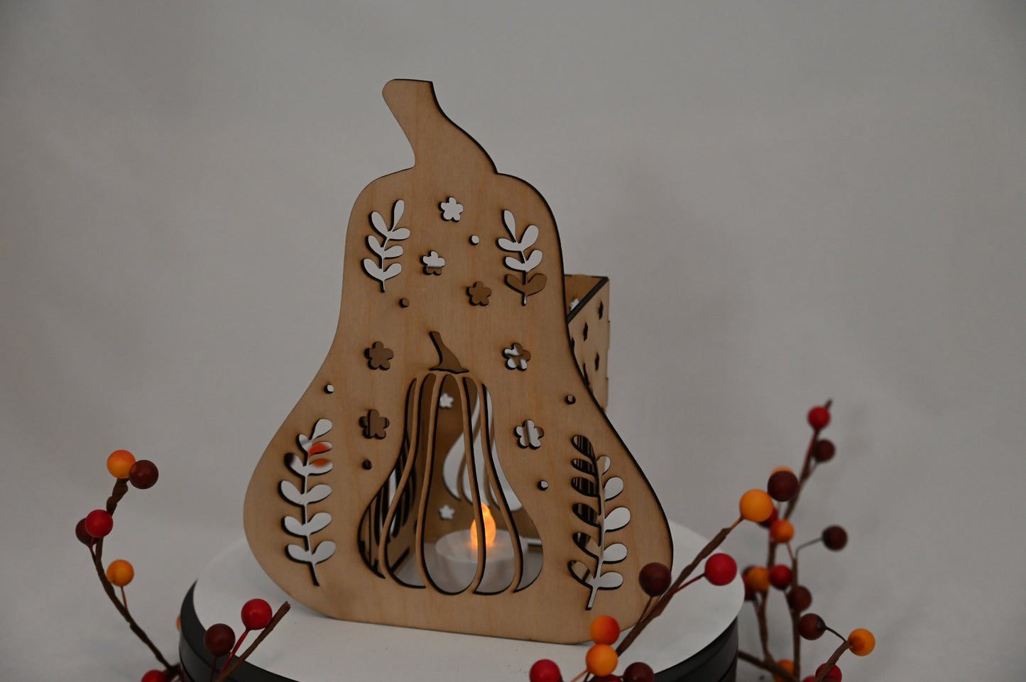 Butternut Squash Shadow Light- Candle Holder