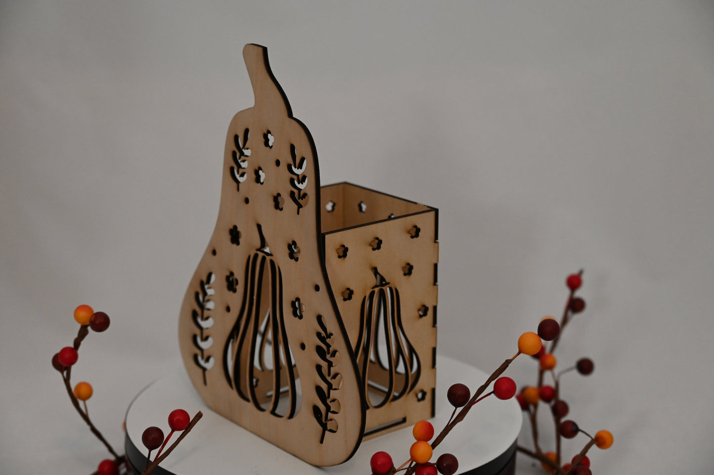 Butternut Squash Shadow Light- Candle Holder