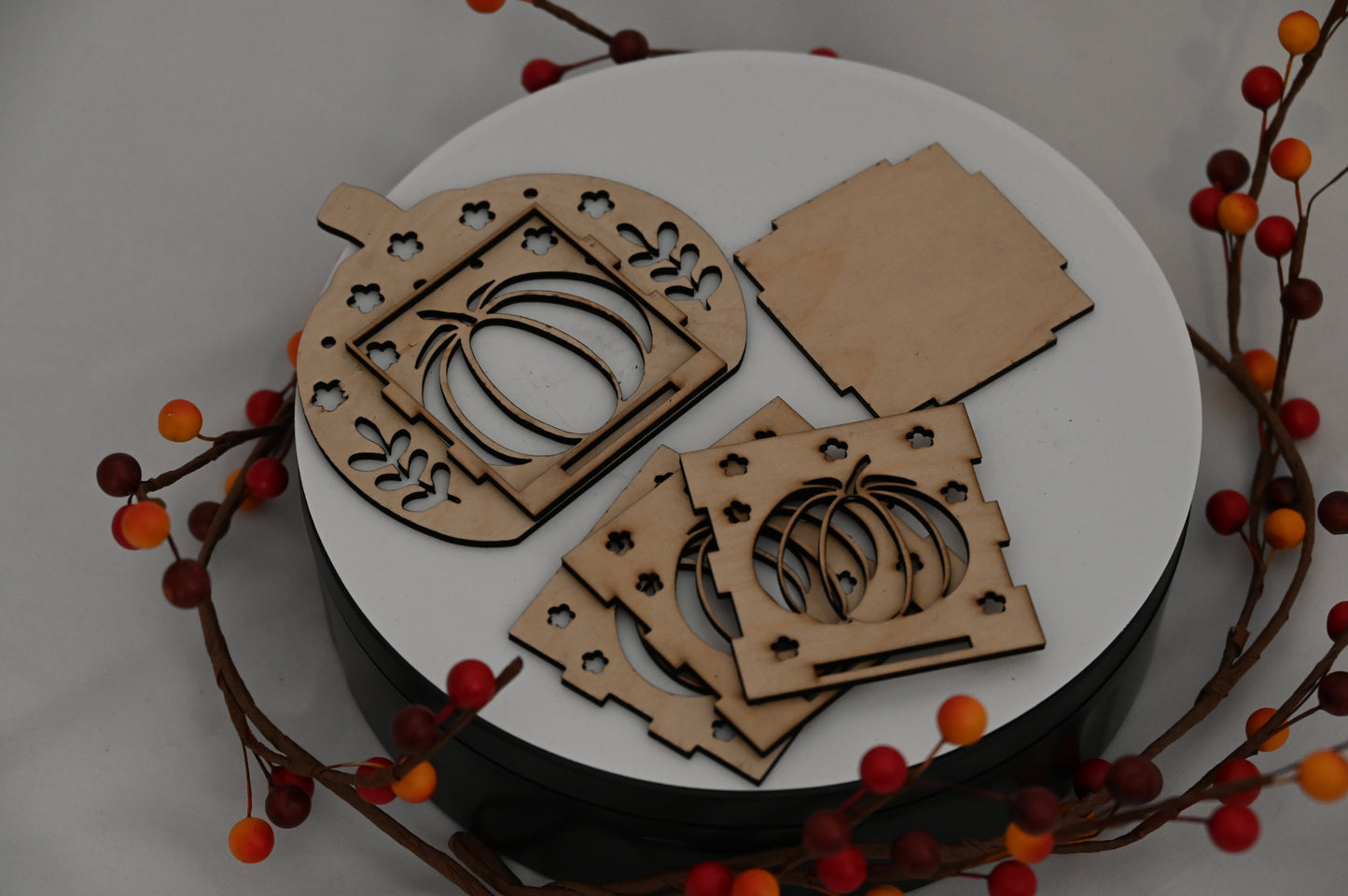 Pumpkin Shadow Light- Candle Holder