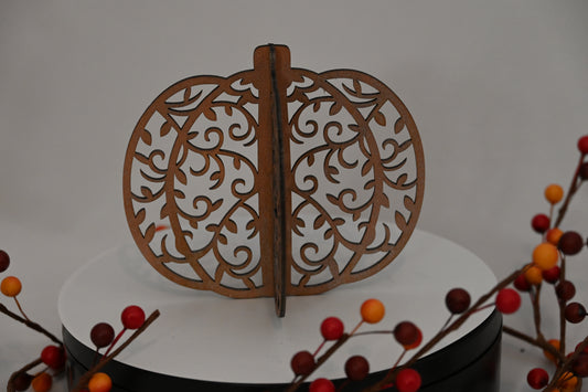 Wooden Pumpkin Decorative Set