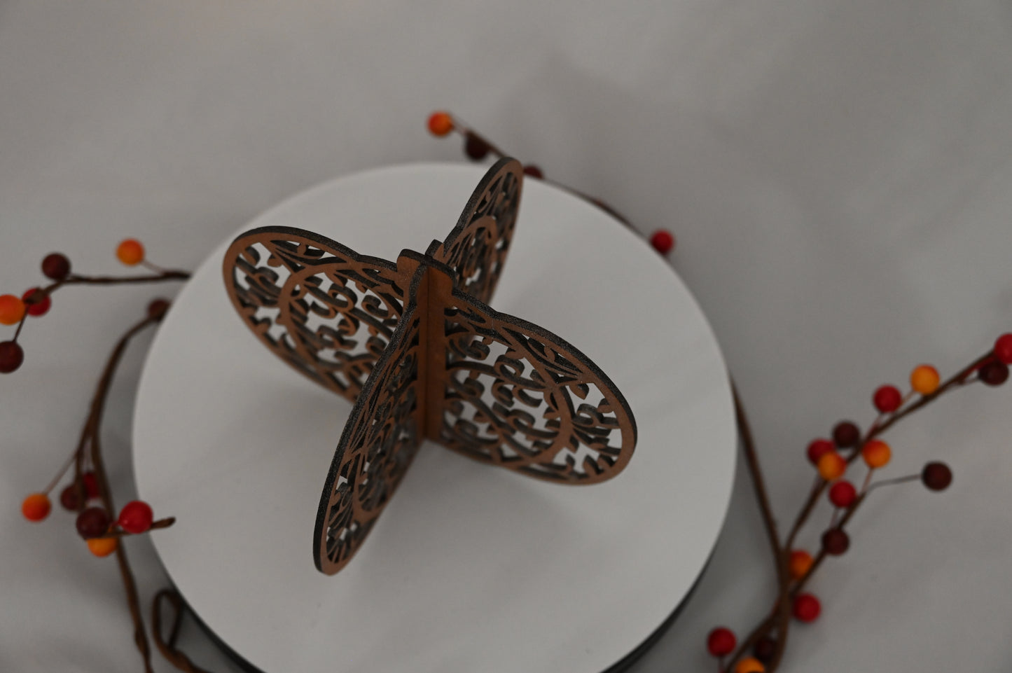 Wooden Pumpkin Decorative Set